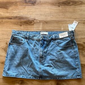 Abercrombie & Fitch Light Blue Denim Mini Skirt